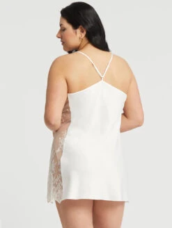 Rya Collection Darling Chemise -Elomi Underwear Shop 207 X RyaCollectionDarlingChemiseIvoryBackEditedPlus