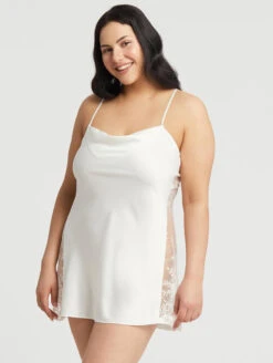 Rya Collection Darling Chemise -Elomi Underwear Shop 207 X RyaCollectionDarlingChemiseIvoryFrontEditedPlus2