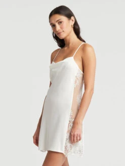 Rya Collection Darling Chemise -Elomi Underwear Shop 207 X RyaCollectionDarlingChemiseIvorySideEdited