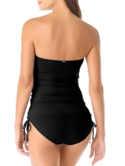 Anne Cole Twist Front Bandeaukini Swim Top -Elomi Underwear Shop 21MT25001Blackback