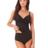 Anne Cole Surplice Under Wired Tankini -Elomi Underwear Shop 22MT23301AnneColeSurpliceTankiniBlackFrontEdit2