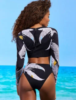 Maaji Epica High Rise High Leg Bikini Brief -Elomi Underwear Shop 2391SCR004SpectacleLongSleeveCropTopFeathersBackEdited e72451a3 be8d 4b13 a109 bb9924f2190a