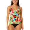 Anne Cole Easy Ring Tri Tankini -Elomi Underwear Shop 23MT24665EasyRingTankiniCabanaPartyFrontEdit