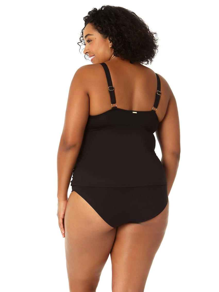 Anne Cole Surplice Under Wired Plus Size Tankini 5 Anne Cole Surplice Under Wired Plus Size Tankini - Image 3