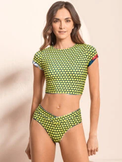 Maaji Pool Crop Bikini Top -Elomi Underwear Shop 2897SCR600PoolSwimCropTop2710SCC602JannineMidRiseCheekyBriefRomanticaFrontEdited2