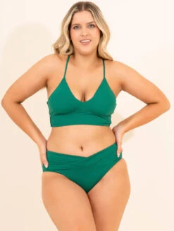 Maaji Daylight Longline Triangle Bikini Top -Elomi Underwear Shop 3481STR600DaylightLonglineTriangleTankini3400SCC601JannineMidRiseCheekyBriefForestFrontEditedPlus 4af2bfef 49f4 4461 bddf b31607069009