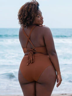 Maaji Whitney High Rise High Leg Bikini Brief -Elomi Underwear Shop 3543STR600PatriLonglineTriangleBikini3409SCC601WhitneyHighRiseHighLegBriefMoccachinoBackEditedLifestyle 98d4894e 5b8a 4a35 8ddc 4303c61f34c9