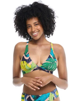 Body Glove Manoa Falls Freya Fixed Triangle Bikini Top -Elomi Underwear Shop 39 587207FreyaFixedTriangleBikiniTopNightfallFrontEdited