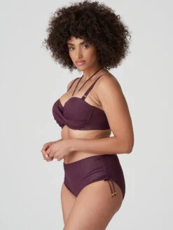 PrimaDonna Dylan Full Brief Bikini Bottom 10 PrimaDonna Dylan Full Brief Bikini Bottom -Elomi Underwear Shop 4009817PaddedStraplessBikiniTop4009852FullBriefBottomWineSide