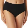 Beach House Chloe Bottoms -Elomi Underwear Shop BeachHouseChloeHighWaistBriefBlackH58433Front