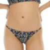 Body Glove Macabu Brasilia Swim Bottom -Elomi Underwear Shop BodyGloveBrasiliaFixedBikiniBottom39 582140BlackFloralFront