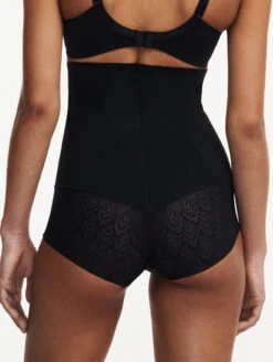 Chantelle Sexy Shape X Hi-Waist Brief -Elomi Underwear Shop ChantelleSexyShapeXHighWaist14K3BlackBack