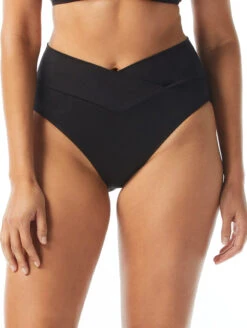 Coco Reef Cross Over Bikini Bottom -Elomi Underwear Shop CocoReefCrossOverBikiniBottomU95480BlackFront