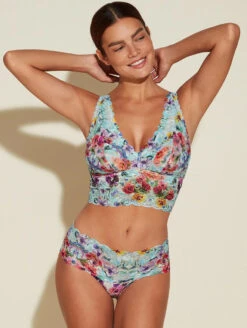 Cosabella Never Say Never Thong -Elomi Underwear Shop CosabellaPrintedNeverSayNeverThongFloralBeautyNEVEP0343Set