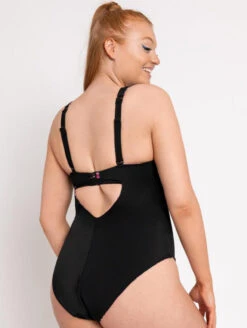 Curvy Kate Pool Party One Piece Reversible Swimsuit 9 Curvy Kate Pool Party One Piece Reversible Swimsuit -Elomi Underwear Shop CurvyKatePoolSidePrintMixCS018607BackAlt