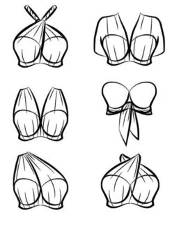 Curvy Kate Wrapsody One Piece Bandeau Swimsuit -Elomi Underwear Shop CurvyKateWrapsodySwimSuitBlackCS005600WaystoWear