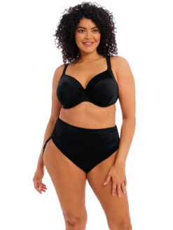 Elomi Plain Sailing Plunge Bikini Top -Elomi Underwear Shop ES7284ElomiPlainSailingPlungeTopES7287AdjustableBikiniBriefBlackFrontEdit b7442b0f e48b 4077 bb4e a0e48f068920