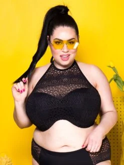 Elomi Indie Hi-Neck Top -Elomi Underwear Shop Elomi Indie Hi Neck Top S 1