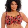 Elomi Kotiya Bikini Top -Elomi Underwear Shop ElomiKotiyaBikiniTopES800906TerracotaFront