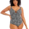 Elomi Pebble Cove One Piece Swimsuit 2 Elomi Pebble Cove One Piece Swimsuit -Elomi Underwear Shop ElomiPebbleCoveOnePieceSwimsuitEs801143BlackFront