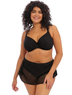 Elomi Bazaruto Underwire Plunge Bikini Top -Elomi Underwear Shop ElomiSwimBazarutoPlungeBikiniTopBlackES800602Set