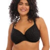 Elomi Bazaruto Underwire Plunge Bikini Top -Elomi Underwear Shop ElomiSwimBazarutoPlungeBikiniTopBlackES800602Top
