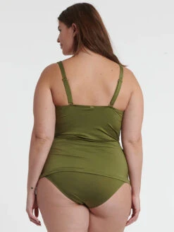 Everyday Sunday Plus Size Tankini Top -Elomi Underwear Shop EverydaySundayPlusSizeTankiniTopESBEAW00967DuckGreenBack