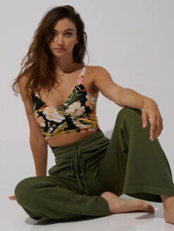 Everyday Sunday Wrap One Piece Swimsuit -Elomi Underwear Shop EverydaySundayWrapOnePieceSwimsuitESBEAW00964AComboBlackBird