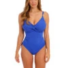 Fantasie Beach Waves Twist One Piece Swimsuit 2 Fantasie Beach Waves Twist One Piece Swimsuit -Elomi Underwear Shop FS502231BeachWavesOnePieceSwimsuitUltramarineFrontEdited