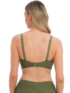 Fantasie Beach Waves Bandeau Bikini Top -Elomi Underwear Shop FantasieBeachWavesBandeauTopOliveFS502210BackAlt2