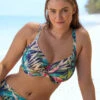 Fantasie Langkawi Bikini Top -Elomi Underwear Shop FantasieLangkawaiFloralNavyBikiniTopFS501705Fashion