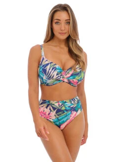 Fantasie Langkawi Bikini Top -Elomi Underwear Shop FantasieLangkawaiFloralNavyBikiniTopFS501705Set