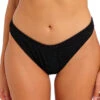Freya Ibiza Waves Hi-Leg Bikini Brief -Elomi Underwear Shop FreyaIbizaWavesHi LegBriefAS203885BlackFront