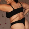 Huha Mineral Thong -Elomi Underwear Shop HuhaBlackThongBack