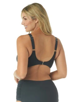 Jantzen Surplice Underwire Bikini Top 8 Jantzen Surplice Underwire Bikini Top -Elomi Underwear Shop JZ21006BSurpliceUWBikiniTopBlackBack