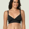Jantzen Essentials Sophia Bikini Top -Elomi Underwear Shop JZ23159BJantzenSophiaBikiniTopBlackFront