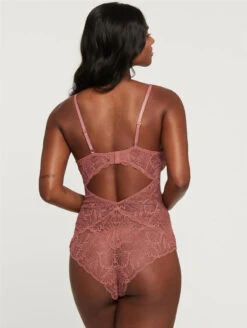 Montelle Arizona Bodysuit -Elomi Underwear Shop MontelleArizonaHighLegBodysuitSienna9526Back