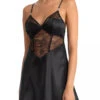 In Bloom Noelle Solid Chemise 1 In Bloom Noelle Solid Chemise -Elomi Underwear Shop NLE010NoelleSolidChemiseBlackFront