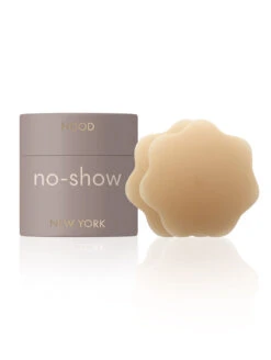 NOOD No Show Reusable Nipple Covers -Elomi Underwear Shop NOODReusableNippleCoversShade5CaramelPackageEdit
