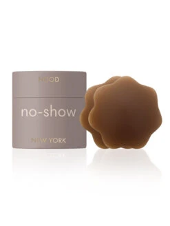 NOOD No Show Reusable Nipple Covers -Elomi Underwear Shop NOODReusableNippleCoversShade9CocoaBoxEdit