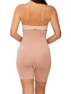 Nancy Ganz Bamboo Essentials High Waist Shaper Shorts -Elomi Underwear Shop NancyGanzBambooEssentialsHighWaistShaperShortsMahoganyBW7108Back