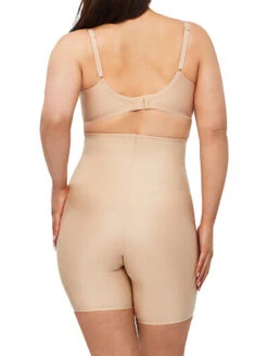 Nancy Ganz X-Factor High Waist Shaper Shorts -Elomi Underwear Shop NancyGanzXfactorHighWaistShaperShortsWarmTaupeBW7113Back