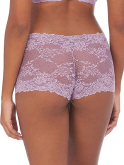 Natori Heavenly Lace Boyshort 7 Natori Heavenly Lace Boyshort -Elomi Underwear Shop NatoriHeavenlyLaceBoyshort775314VioletteBack