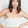 Nikibiki Bandeau Bra Top -Elomi Underwear Shop NikibikiBandeauBraTopNS1015WhiteFront
