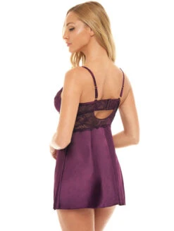 Oh La La Cheri Donna Chemise -Elomi Underwear Shop OhLaLaCheriDonnaChemisePotentPurple74 11905 X Back