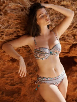 Panache Eclectic Boho Balcony Bikini Top -Elomi Underwear Shop PanacheSwimBikiniTopEclecticBohoSW1812FashionSet