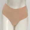 Panty Promise High Waist Thong 2 Panty Promise High Waist Thong -Elomi Underwear Shop PantyPromiseHighWaistThongPaleHWTHOFrontPetite