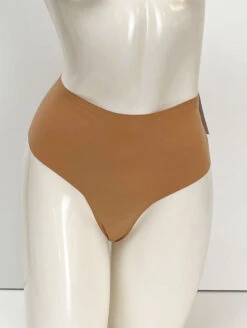 Panty Promise High Waist Thong -Elomi Underwear Shop PantyPromiseHighWaistThongSandHWTHOFrontPetite