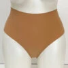 Panty Promise High Waist Thong 2 Panty Promise High Waist Thong -Elomi Underwear Shop PantyPromiseHighWaistThongSandHWTHOFrontPlus
