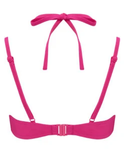 Pour Moi Glamazon Double Strap Bikini Top 9 Pour Moi Glamazon Double Strap Bikini Top -Elomi Underwear Shop PourMoiGlamazonBikiniTop30015HotPinkCutOutBack